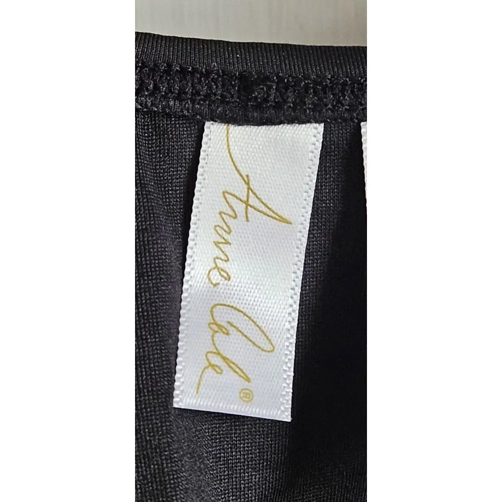 NWT Anne Cole black women Sz 20W one piece swim suit unwired  MRSP$‎ 108